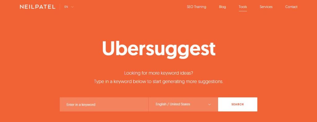 Ubersuggest SEO Tool