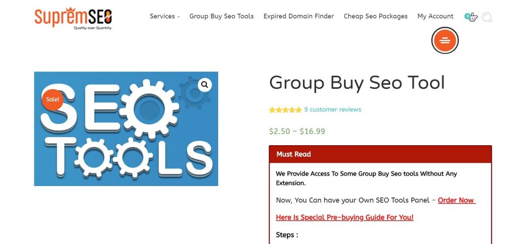 4 Best Group Buy SEO Tools at Low Price 6 SupremSEO