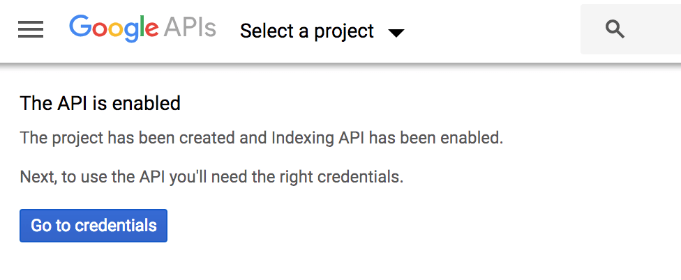 Confirm API Enabled